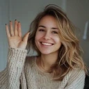Smiling Nastia AI companion avatar